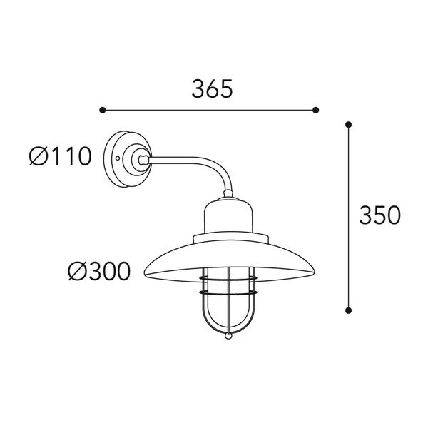 Moretti Luce Nástenné svietidlo Patio Cage 3303 mosadz/číra, mosadz, E27, 52W, K: 35cm