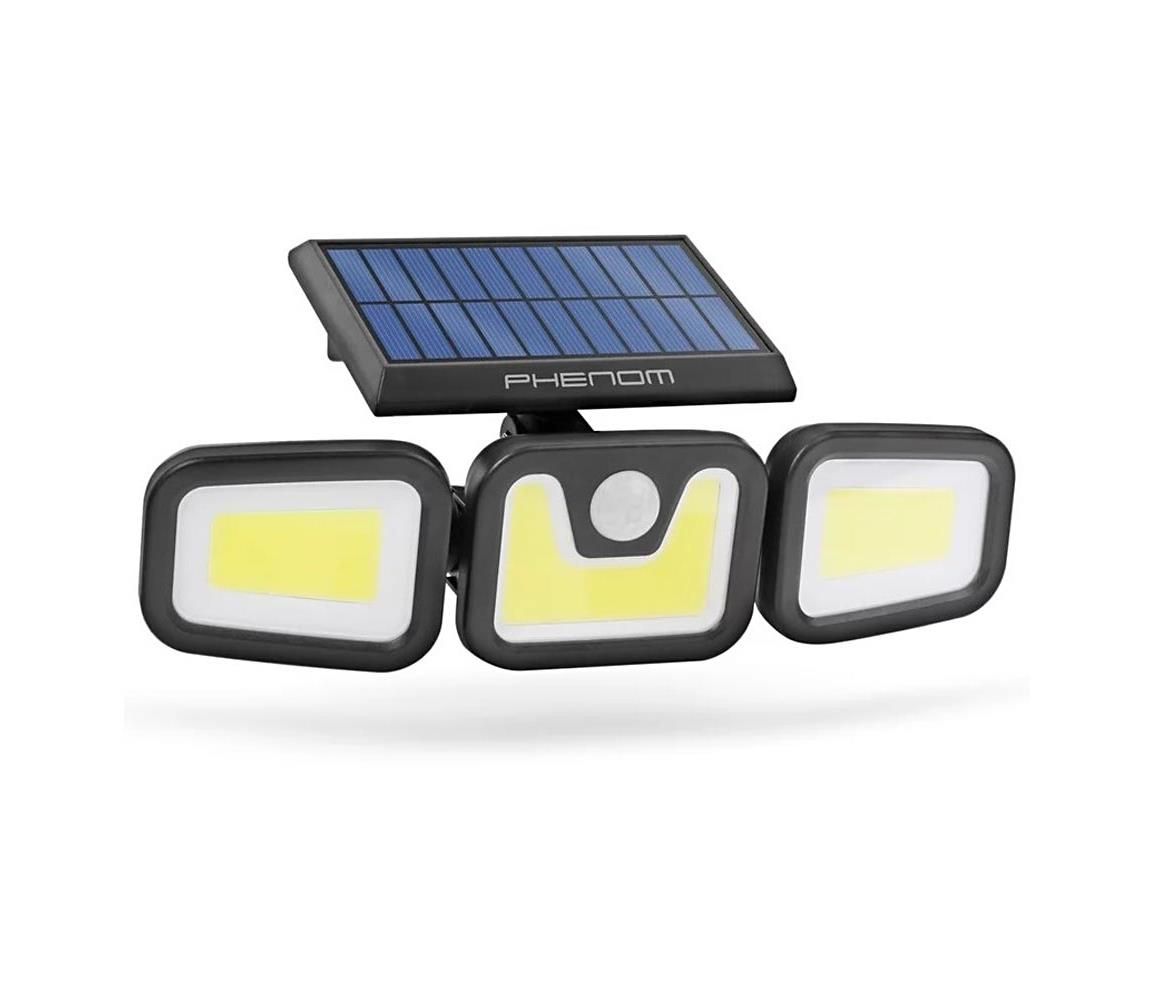 LED Solárny reflektor so senzorom 3xLED/3,3W/5V IP65