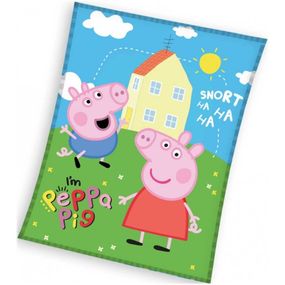 Carbotex · Veľká fleecová deka Prasiatko Peppa - motív Ja som Pepina - 150 x 200 cm