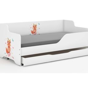 DomTextilu Detská posteľ s milou líškou 160x80 cm  Biela 52455