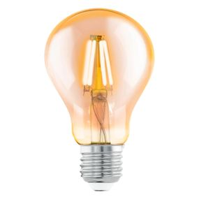 EGLO 110051 LED celosklenená žiarovka E27 Vintage filament A75 4W/32W 350lm 2200K jantárová