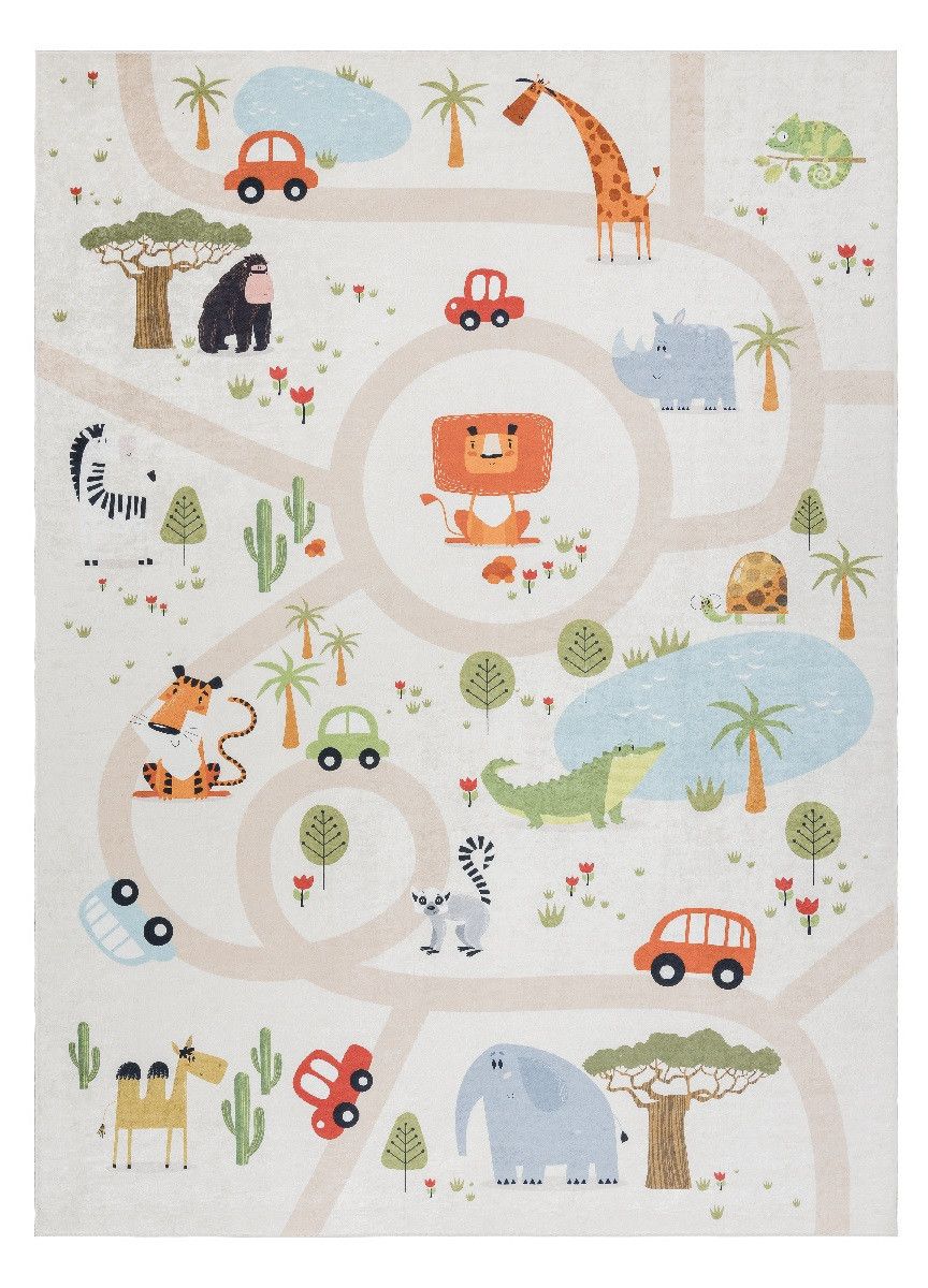 Dywany Łuszczów Detský kusový koberec Bambino 1165 Zoo  - 120x170 cm