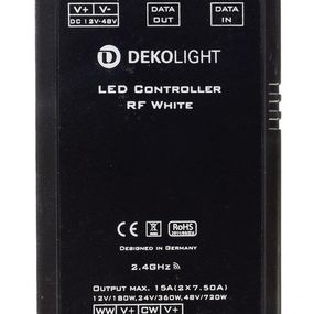 Light Impressions Deko-Light řídící jednotka RF White 12/24/48V DC rádiovédálkové ovladání 2 CH 843065