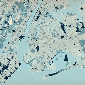 New York mapa - fototapeta FXL3353