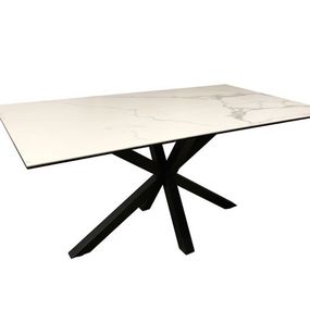 Keramický jedálenský stôl Neele 160 cm biely