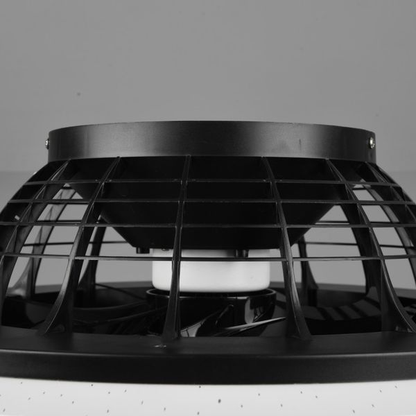 Trio R62522132 LED stropné svietidlo s ventilátorom Stralsund 1x30W | 2200lm | 3000 - 6500K - oddelené vypínače, diaľkové ovládanie, stmievateľné, 3 rýchlosti, časovač, nočný režim, hviezdny efekt, čierna