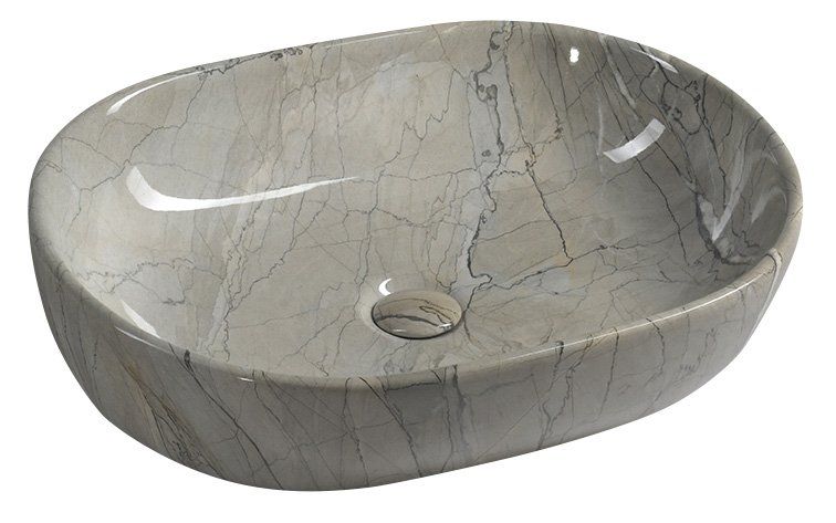Dalma MM413 keramické umývadlo 59x42x14 cm, grigio