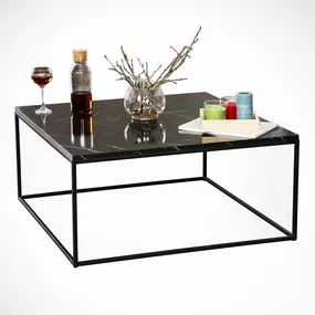 Dizajnový konferenčný stolík Oihane 75 cm čierny