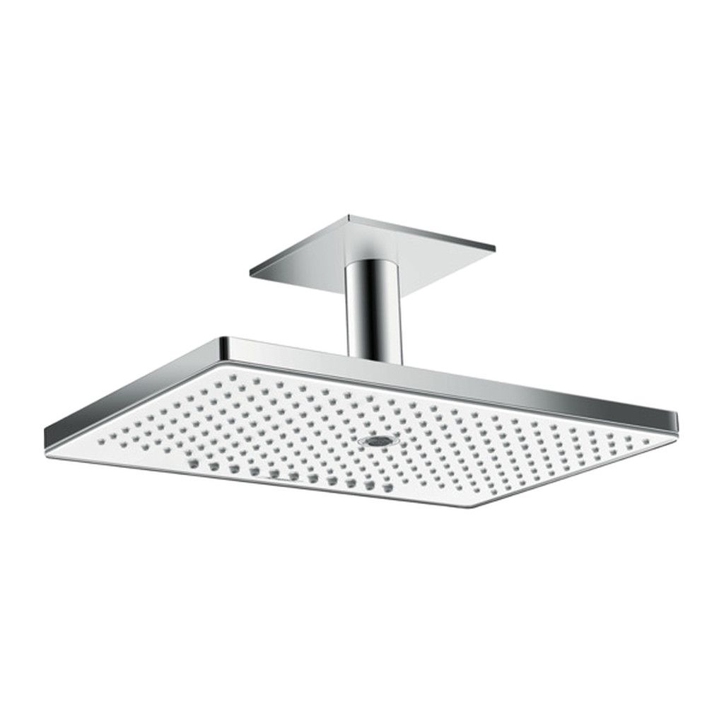 Hansgrohe Rainmaker Select - Hlavová sprcha 460 3jet EcoSmart 9 l/min s prívodom od stropu, biela/chróm 24016400