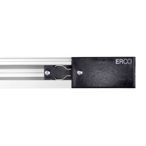 ERCO 3-fázové napájanie vodič vpravo čierna, plast, P: 6.7 cm, L: 3.3 cm