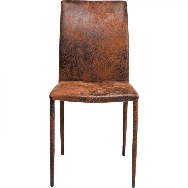 KARE Design Hnědá čalouněná jídelní židle Milano Vintage
