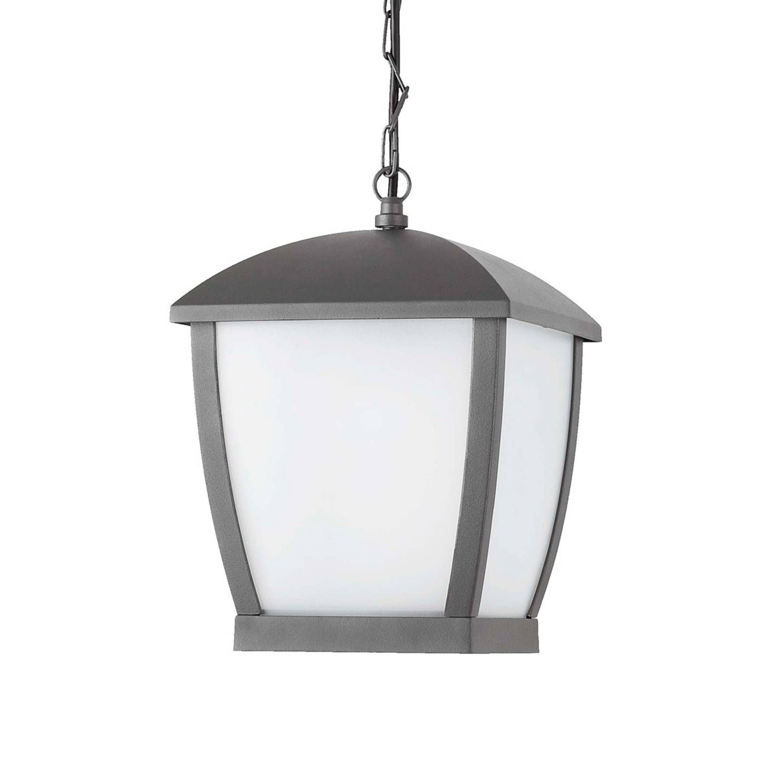 FARO BARCELONA Vonkajšia závesná lampa Wilma, plast, hliník, E27, 100W, P: 16 cm, L: 16 cm, K: 27cm