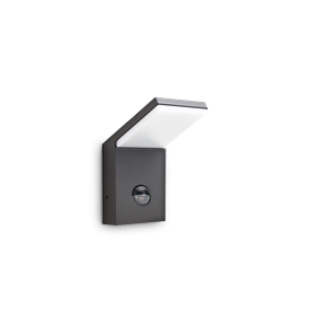 Exteriérové nástenné svietidlo Ideal lux 221519 STYLE AP1 SENSOR ANTRACITE 1xLED 5W/680lm 4000K antracit IP54