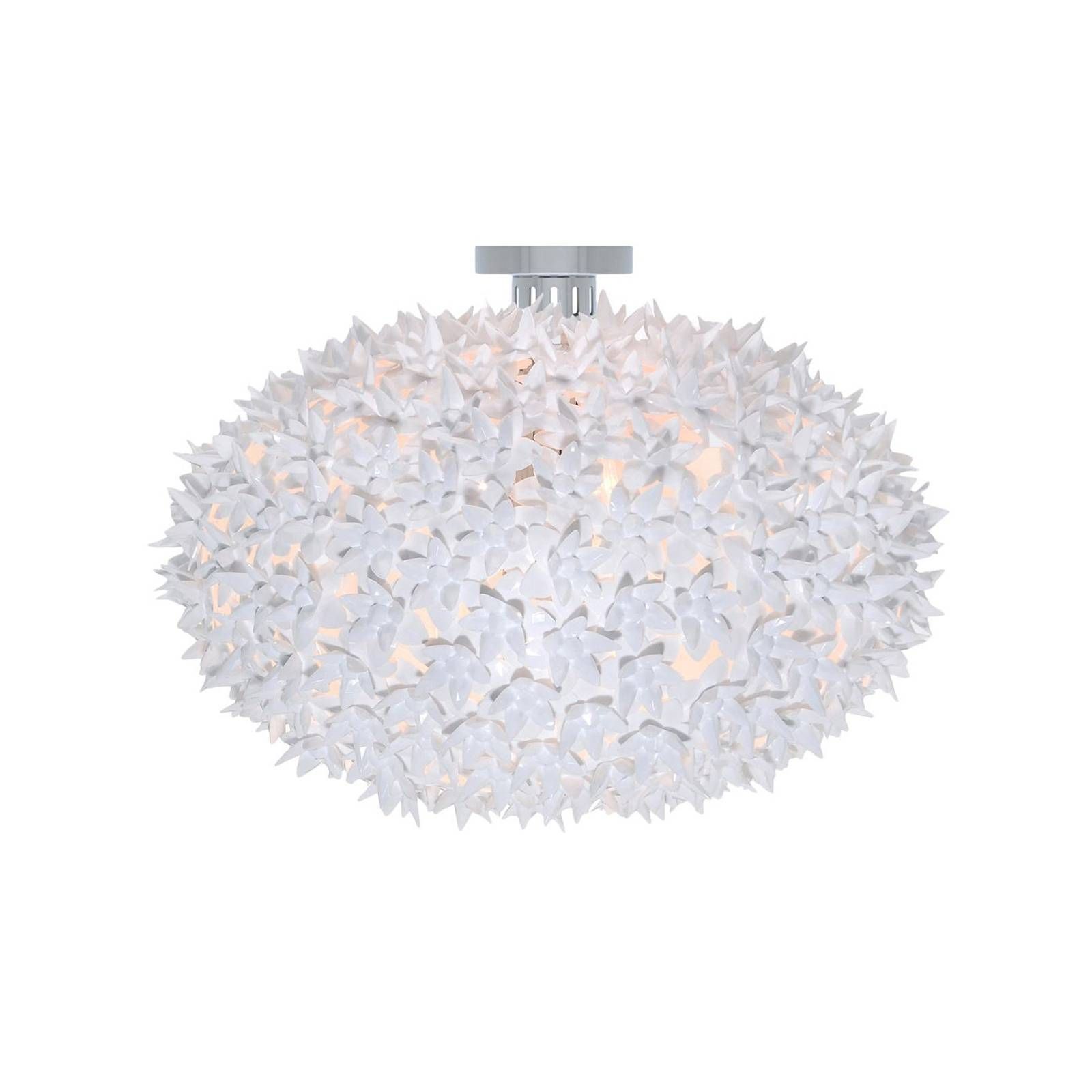 Kartell Bloom C1 stropné LED svietidlo G9, biela, Obývacia izba / jedáleň, termoplastický technopolymér, G9, 3.5W, K: 39cm