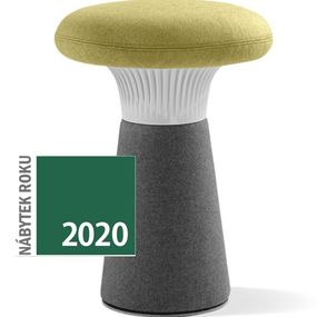 LD SEATING designový taburet FUNGHI-N2 40/50, sivý plast