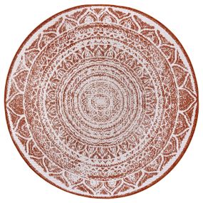NORTHRUGS - Hanse Home koberce Kusový koberec Twin Supreme 105497 Cayenne kruh - 140x140 (priemer) kruh cm