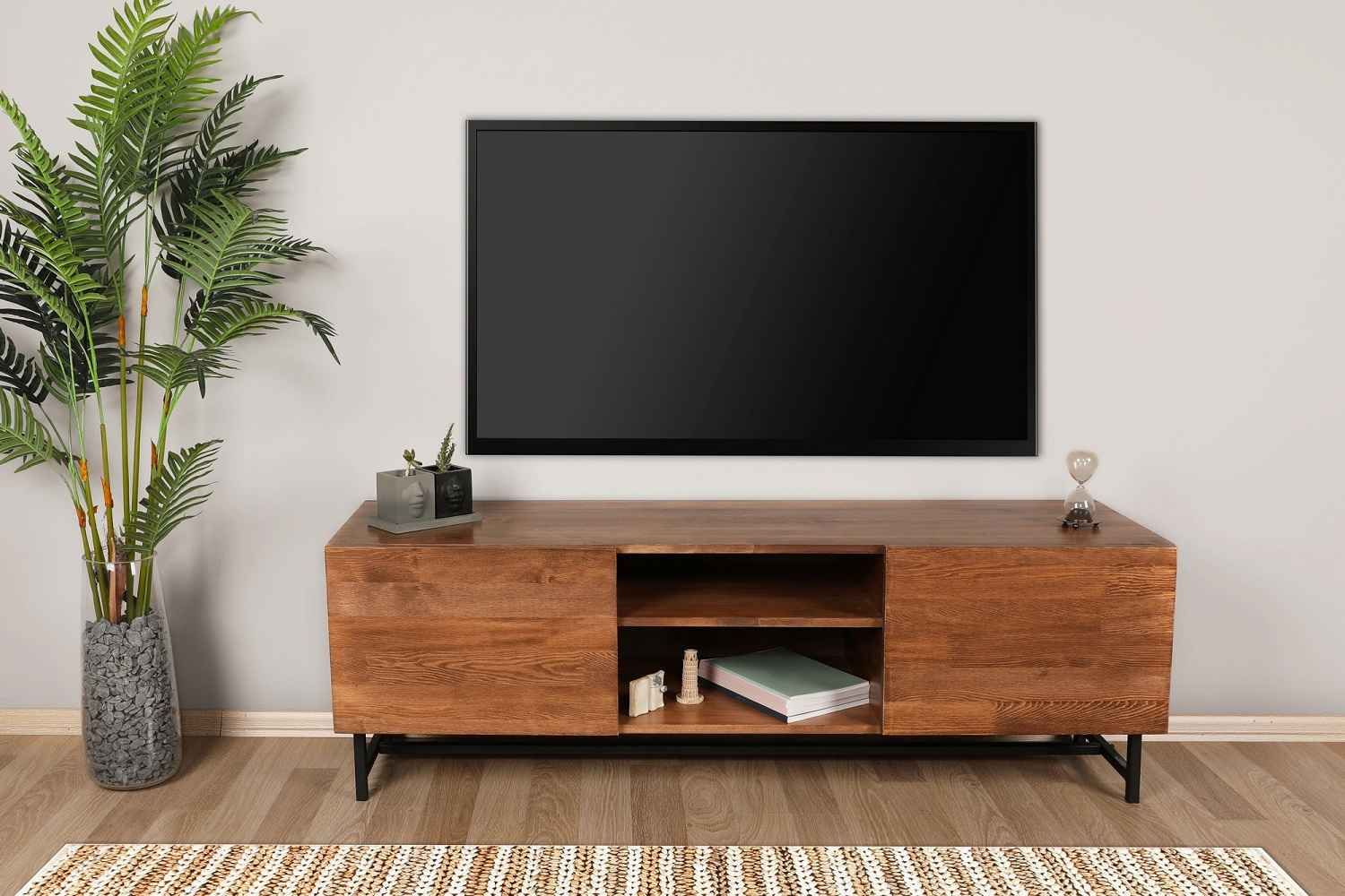 Sofahouse Dizajnový TV stolík Nafasi 150 cm vzor orech