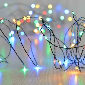 Giocoplast Světelný LED řetěz vnitřní, 80 LED multicolor, 8m