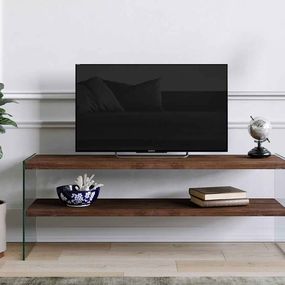 Dizajnový TV stolík Dalida 120 cm vzor orech