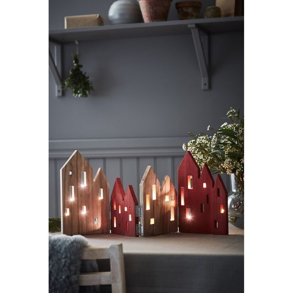 Červená/v prírodnej farbe vianočná svetelná dekorácia View – Markslöjd