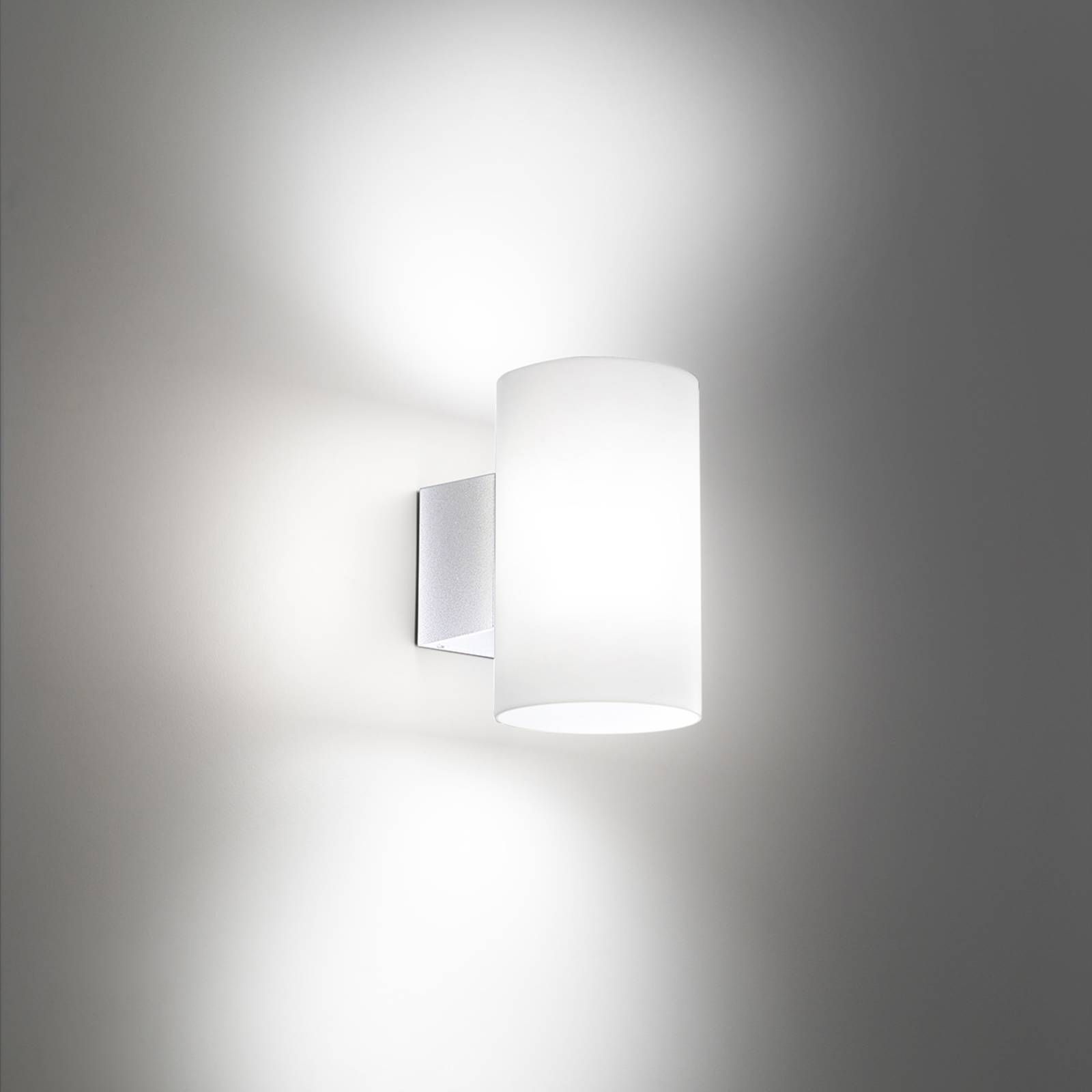 Ailati Vonkajšie nástenné LED svietidlo Bianca, biele, hliník, polykarbonát, 11.5W, K: 20cm