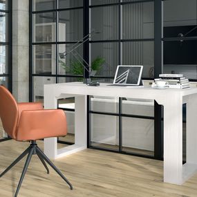 Estila Moderný minimalistický kancelársky stôl Lyon z masívneho dreva 150cm