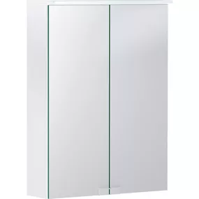Geberit Option - Zrkadlová skrinka s osvetlením, 500x675x180 mm, biela 500.257.00.1
