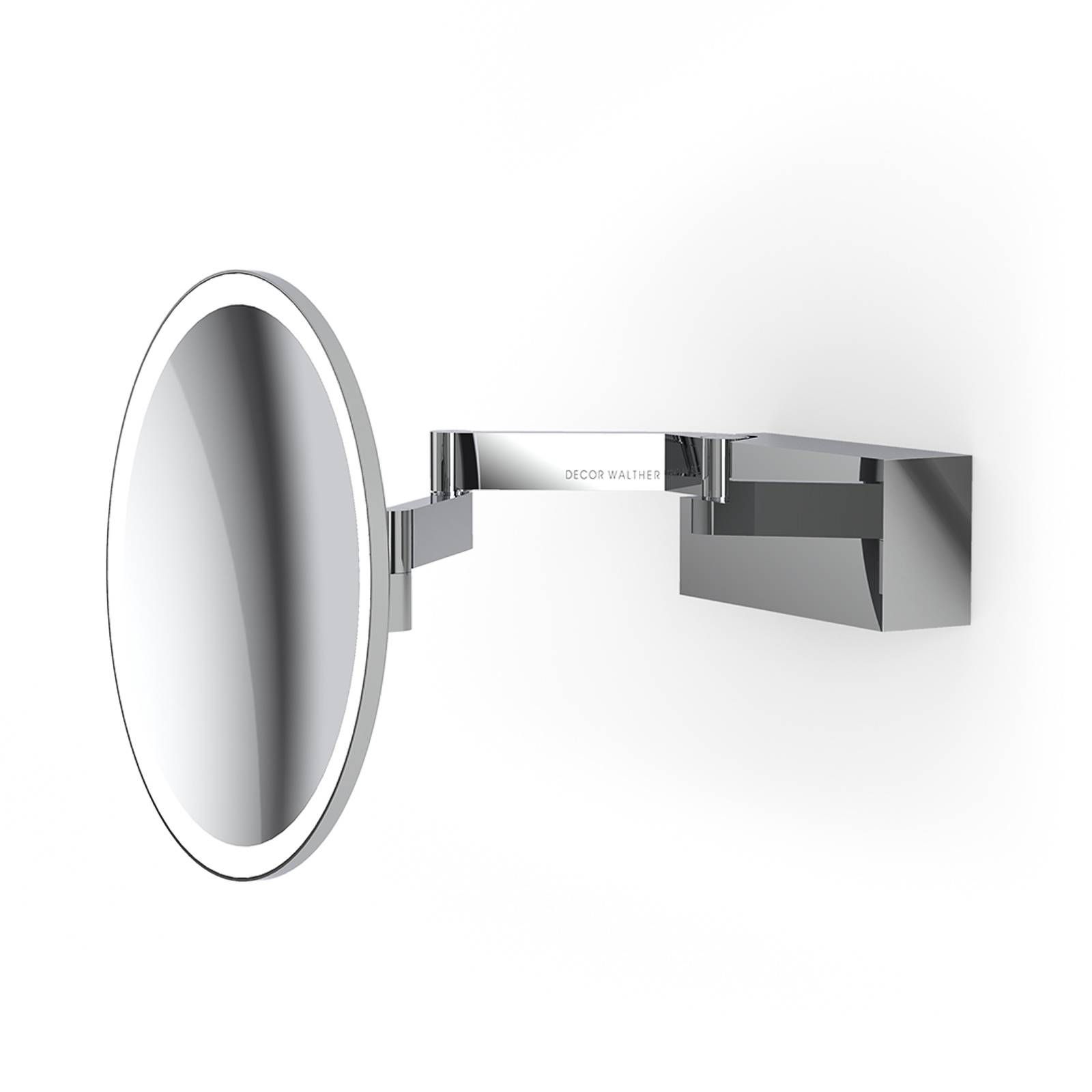 Decor Walther Vision R LED zrkadlo chróm, Kúpeľňa, ušľachtilá oceľ, železo, sklo, 4W