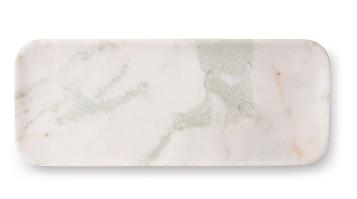 Luxusný biely mramorový podnos Marble white - 30*12*1,5cm