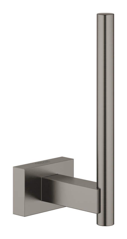 Grohe Essentials Cube - Držiak náhradného toaletného papiera, kefovaný Hard Graphite 40623AL1