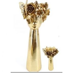 KARE Design Zlatá váza Flowercrown 41cm