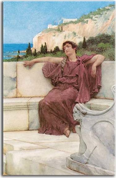 Obraz Lawrence Alma-Tadema A Female figure resting zs16944
