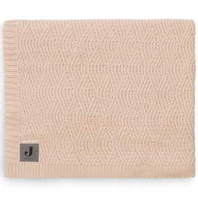 Jollein pletená deka 75x100 cm River Knit Pale Pink