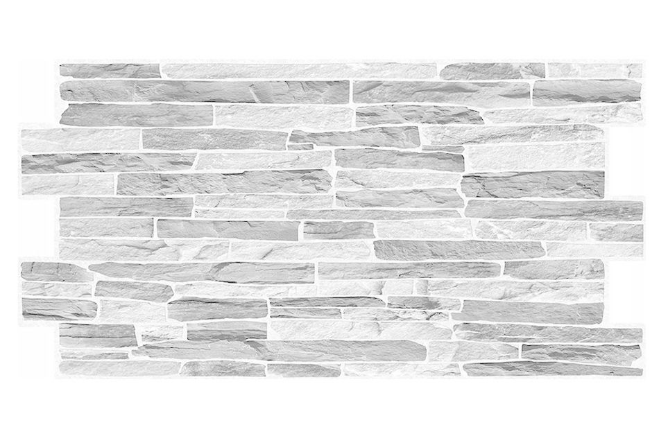 3D PVC obkladový panel 98 x 50 cm - Silver Stone Classic