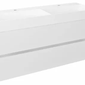 SAPHO - ODETTA umývadlová skrinka 118x50x43,5cm, biela lesk DT120-3030