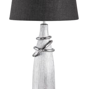 Stolová lampa Evelyn 4390 (strieborná + čierna)