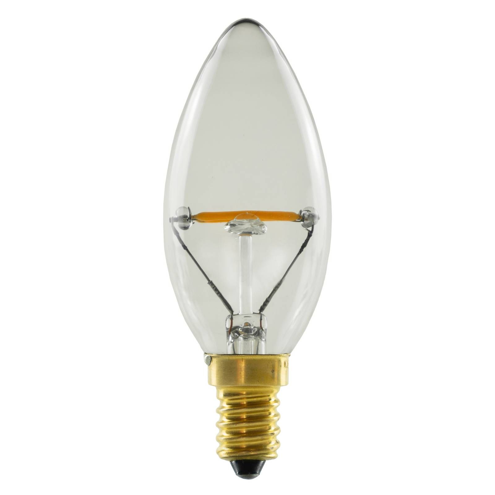 Segula SEGULA LED sviečka E14 1, 5 W stmievateľná číra, sklo, E14, 1.5W, Energialuokka: G, P: 10 cm