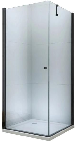 MEXEN/S - PRETORIA sprchovací kút 80x110 cm, transparent, čierna 852-080-110-70-00