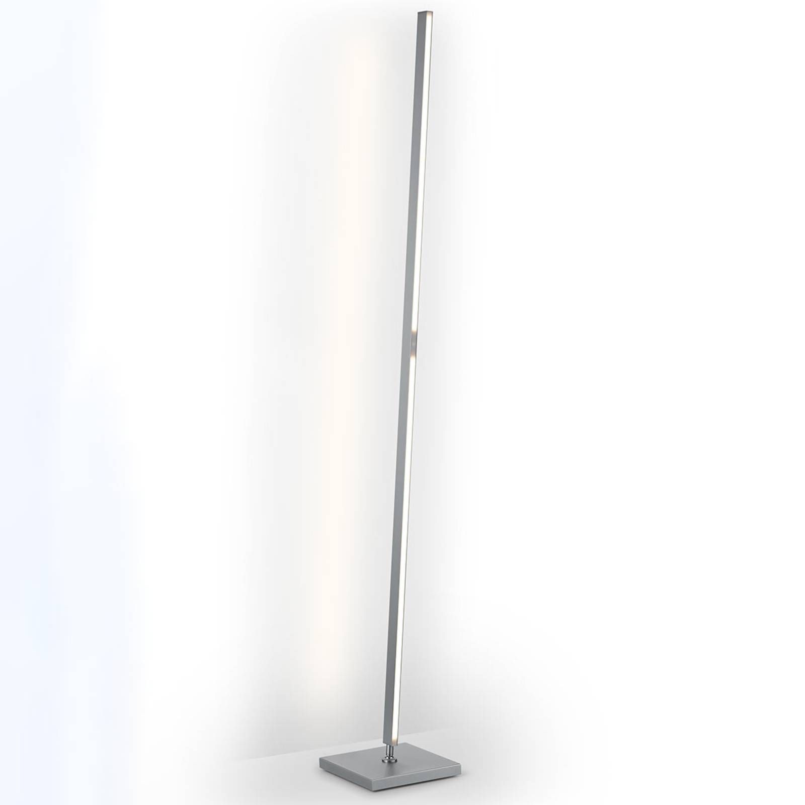 Knapstein Lineárna stojaca LED Meli ovládanie gestami, Obývacia izba / jedáleň, kov, akryl, P: 22 cm, L: 22 cm, K: 160cm