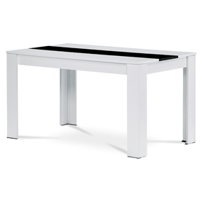 Sconto Jedálenský stôl SHELBY biela/čierna