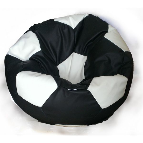 Sedací vak futbalová lopta XXL TiaHome - bielo čierna