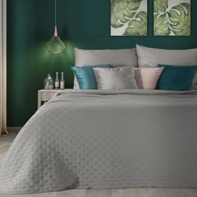 DomTextilu Moderný sivý matný jednofarebný prehoz na posteľ Šírka: 220 cm | Dĺžka: 240 cm 40508-185460