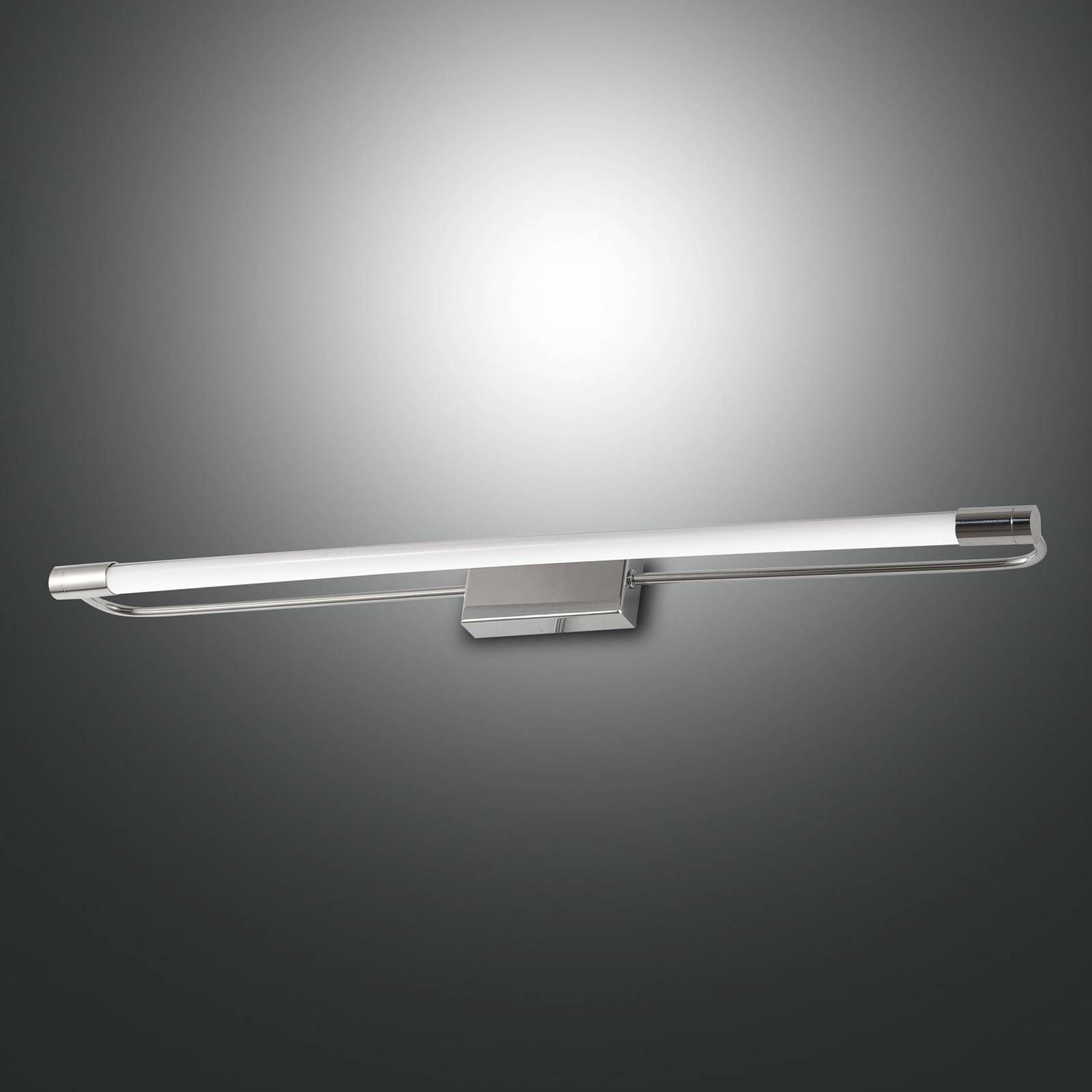Fabas Luce Nástenné LED svietidlo Rapallo chróm IP44 60 cm, Chodba, kov, metakrylan, 20W, L: 60 cm, K: 5cm