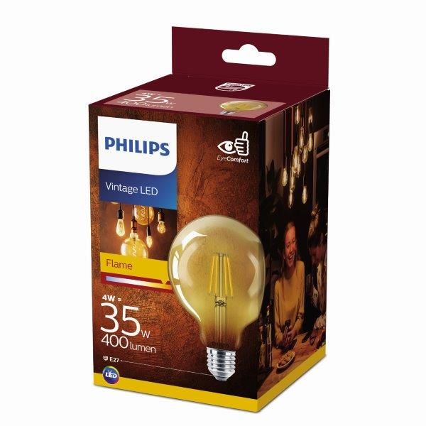 Philips Vintage classic LED 4W/35W 400lm G93 E27 2500K GOLD NDSRT4