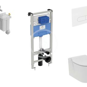 IDEAL STANDARD - ProSys Set predstenovej inštalácie ProSys, klozetu a dosky Connect Air, tlačidla Oleas M1, Aquablade, SoftClose, SmartFlush, biela R040701