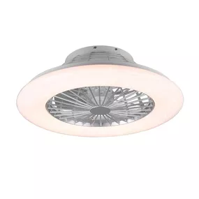 Trio R62522987 LED stropné svietidlo s ventilátorom Stralsund 1x30W + 9W | 2200lm | 3000 - 6500K | RGB - oddelené vypínače, diaľkové ovládanie, stmievateľné, 3 rýchlosti, časovač, hviezdny efekt, nočný režim, biela