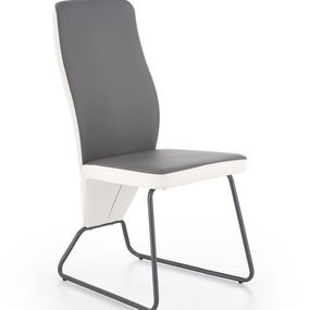 Halmar K300 jedálenská stolička,. biela / šedá