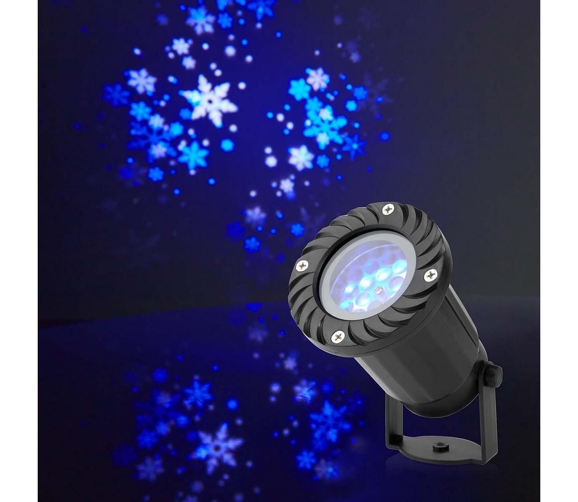 Nedis CLPR1 - LED Vianočný vonkajší projektor snehových vločiek 5W/230V IP44