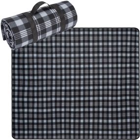 DomTextilu Čierna pikniková deka s rozmerom 130 x 150 cm
