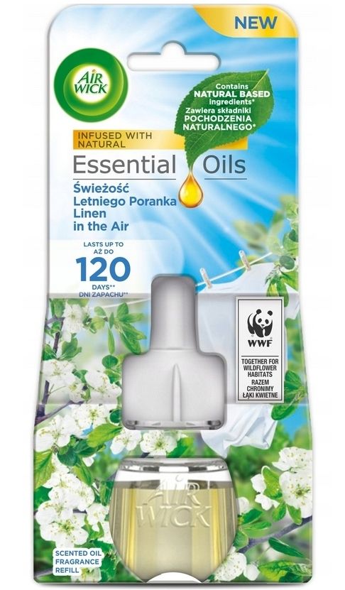 AIR WICK ELECTRIC FRESHENER REFILL 19 ML LIFE SCENTS LINEN IN THE AIR